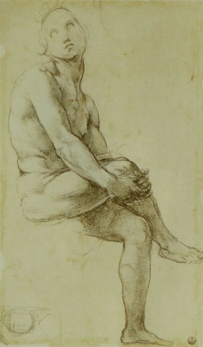 Study of Seated Nude by Raffaello Sanzio Raphael